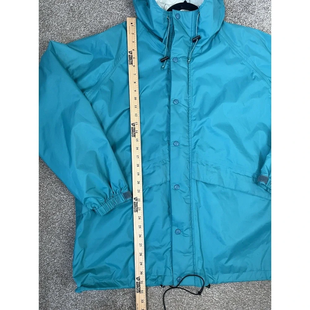 Vtg LL Bean Gore Tex Jacket Mens XL Tall Green Wind Rain Hooded Parka 1980/90's